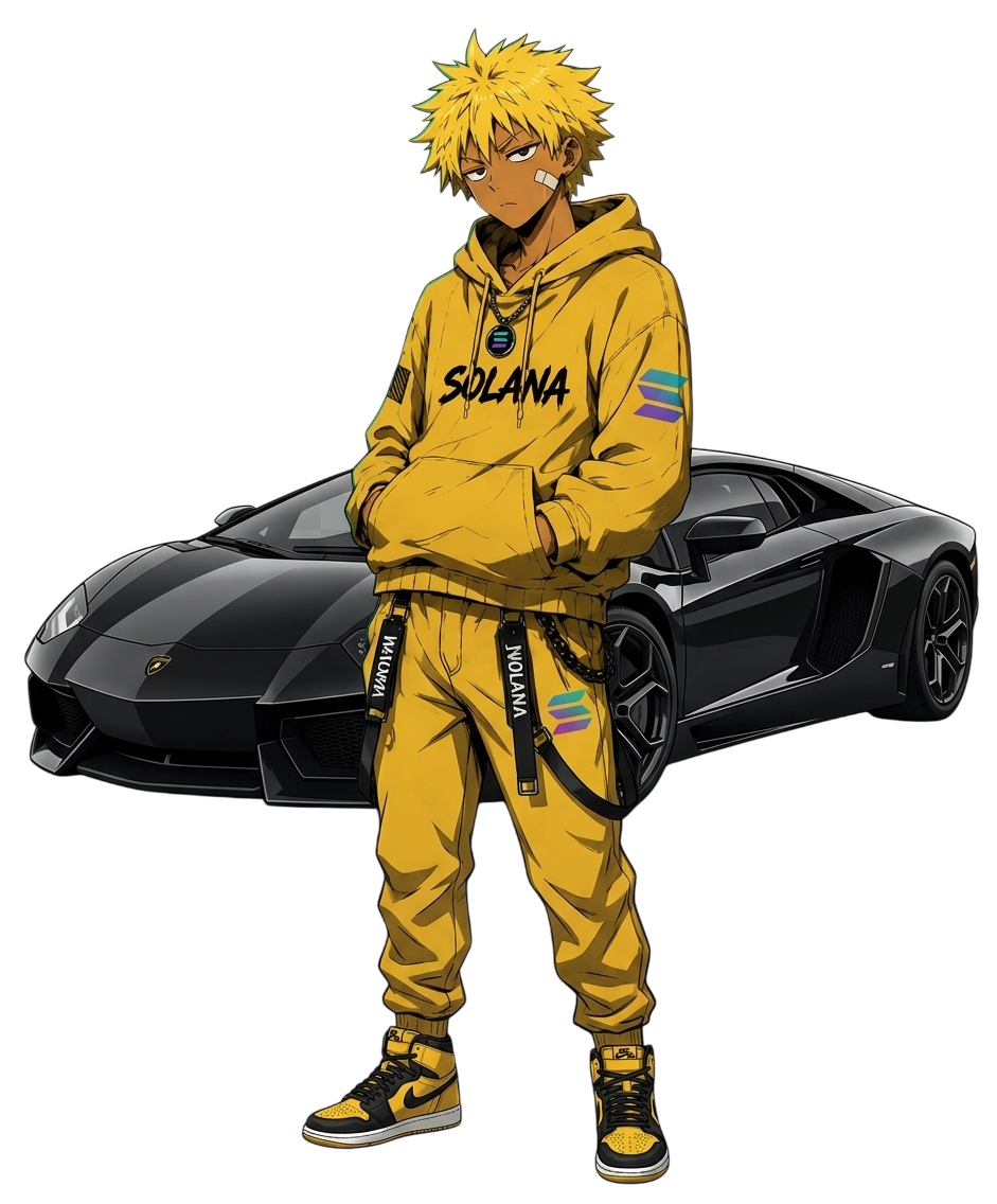 Solana Chad with Lambo